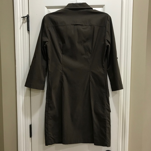 Lafayette 148 New York Brown Lace Up Dress,  2 - Picture 3 of 8